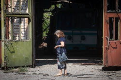 Последствия обстрела Алчевска