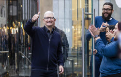 Release of Apple Vision Pro headset in New York
