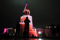 Light show in Kazan on the eve of BRICS Summit 2024