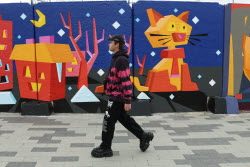 Street art exhibition in Moscow