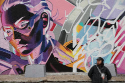 Street art exhibition in Moscow