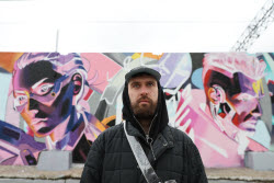 Street art exhibition in Moscow