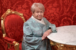 Russia’s PM Mikhail Mishustin meets with composer Alexandra Pakhmutova