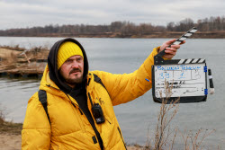 Location shooting for 2025 war film Vasily Terkin by Karen Gevorkian in Murom, Russia