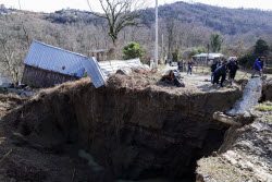 Landslide occurs after heavy rains in Sochi