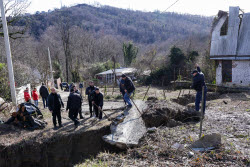 Landslide occurs after heavy rains in Sochi