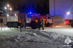 (+VIDEO) Fire on bell tower in St Trinity Sergius Monastery