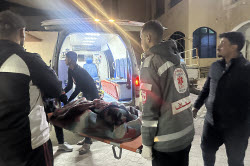 Gaza Strip in aftermath of Israeli airstrike
