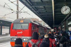 Train arrives in St Petersburg after collision in Murmansk Region