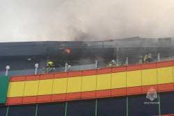 Explosion starts shopping centre fire in Vladikavkaz