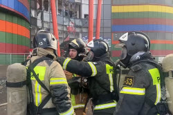 Explosion starts shopping centre fire in Vladikavkaz