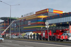 Explosion starts shopping centre fire in Vladikavkaz