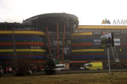 Explosion starts shopping centre fire in Vladikavkaz