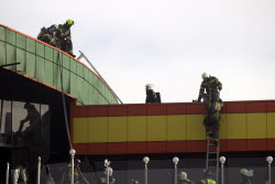 Explosion starts shopping centre fire in Vladikavkaz
