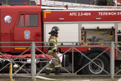 Explosion starts shopping centre fire in Vladikavkaz