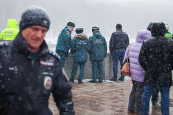 Падение автомобиля в реку в Москве