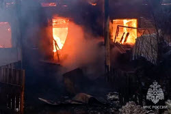 Пожар в жилом доме в Кировской области