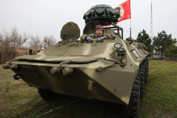 (+ВИДЕО) Передача военной техники военнослужащим отряда "Барс" на Запорожском направлении