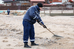 Уборка мазута в Запорожской области