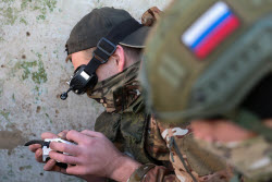Работа расчета ударных БПЛА в Херсонской области
