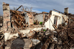 Damage from military strike on Makeyevka, Russia