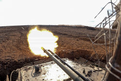 Тренировка экипажей БМП-3 в Херсонской области