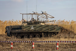 Тренировка экипажей БМП-3 в Херсонской области