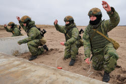 Подготовка военнослужащих инженерно-саперного соединения в Ростовской области