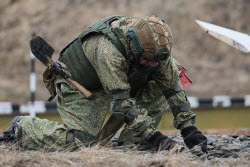 Подготовка военнослужащих инженерно-саперного соединения в Ростовской области