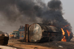 Reactions after fuel tanker explosion in Nigeria's Niger State