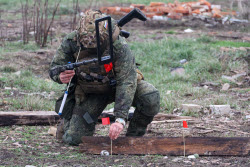 Работа саперов в Запорожской области