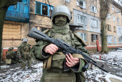 Работа военнослужащих инженерно-саперного батальона в ДНР