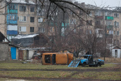 Работа военнослужащих инженерно-саперного батальона в ДНР