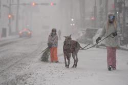 APTOPIX Winter Blasts Weather.