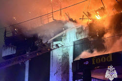 Пожар в Грозном
