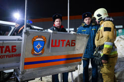 Пожар в логистическом комплексе в Клину