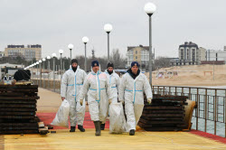 Seabed clean-up in Anapa, Russia