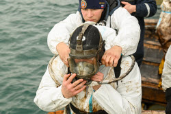 Seabed clean-up in Anapa, Russia