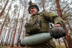 Don Cossack squad in Kherson Region, Russia