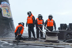 Russian nuclear-powered submarine Arkhangelsk arrives in Zaozyorsk