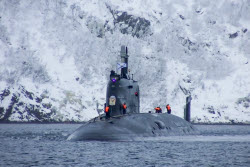 Russian nuclear-powered submarine Arkhangelsk arrives in Zaozyorsk