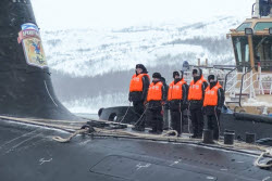 Russian nuclear-powered submarine Arkhangelsk arrives in Zaozyorsk