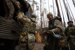 Российские военнослужащие на краснолиманском направлении СВО