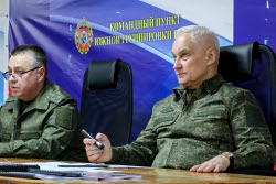 Russia's Defence Minister Belousov on inspection visit to South Group of Forces