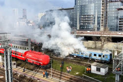 Горение поезда в Ростове-на-Дону