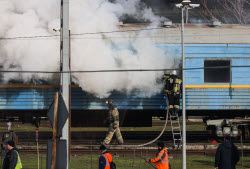 Горение поезда в Ростове-на-Дону