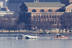 Search efforts after passenger jet collided with military helicopter in Washington DC