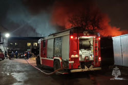 Fire in northwestern Moscow