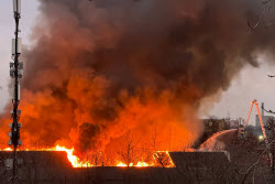 Fire in northwestern Moscow