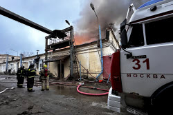 Fire in northwestern Moscow